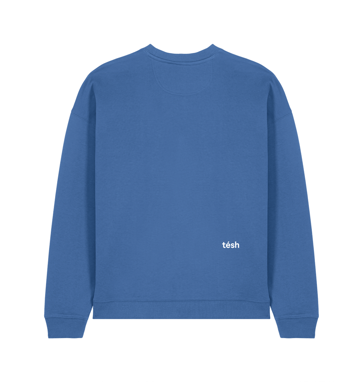 Mindful Blue Printed Sweater Back