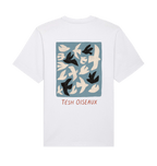 White Printed T-shirt Back