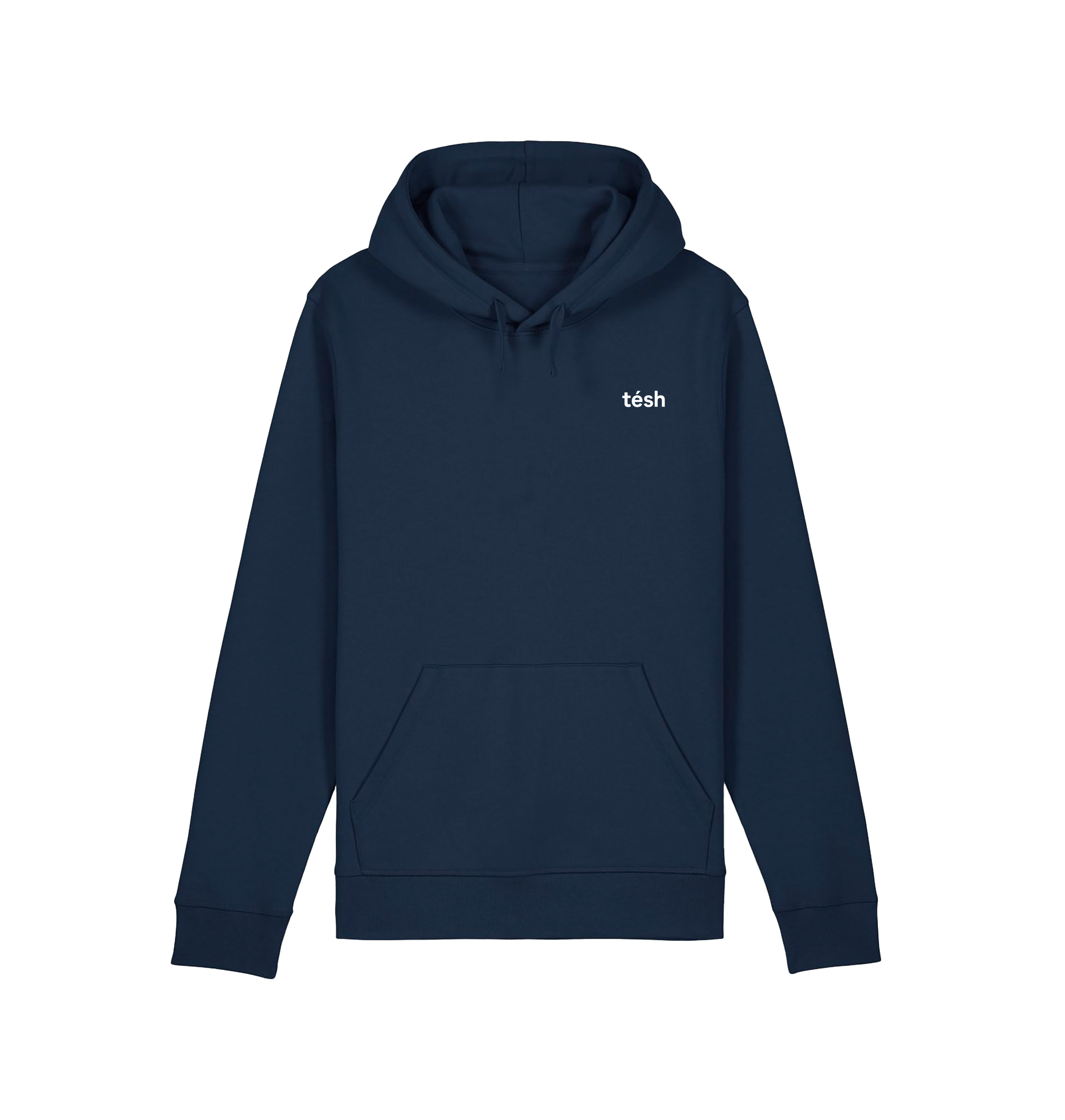 French Navy Printed Hoody Front