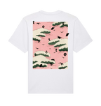 White Printed T-shirt Back