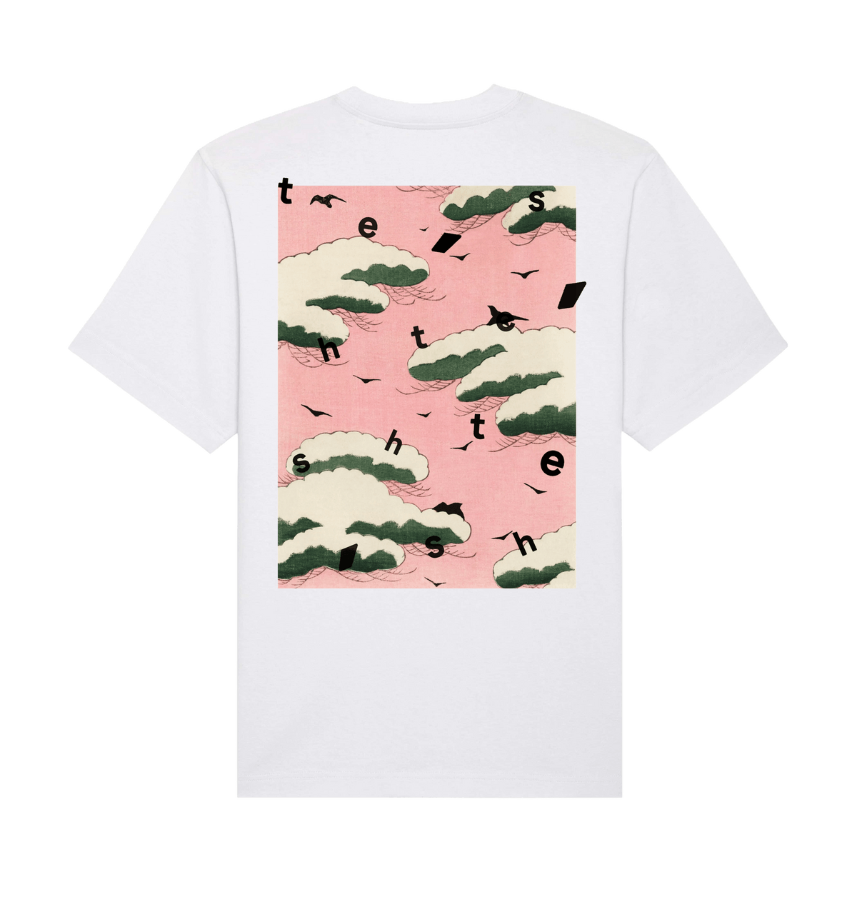 White Printed T-shirt Back